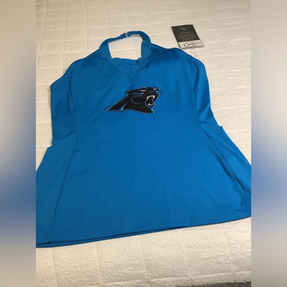 Carolina Panthers Women’s Halter Top Jersey Size Xl NEW